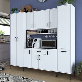 SILVANO multifunkční policová skříň, bílá