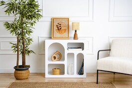 GORLA policová knihovna, bílá