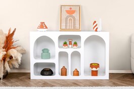 GABIANO policová knihovna, bílá