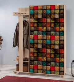 SCENA předsíňová stěna, dub Sonoma