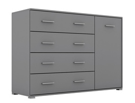 Komoda 1D4S EMONAK šedá