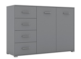 Komoda 2D4S EMONAK šedá