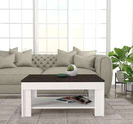 BROTAS konferenční stolek na nožičkách, bílá/rehab