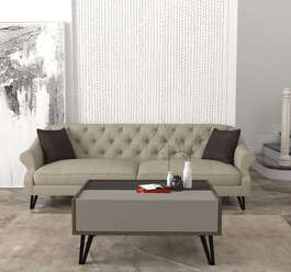 OTARU konferenční stolek na nožičkách, cura/riversand/antracit