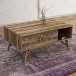 BONDY konferenční stolek na nožičkách, ořech