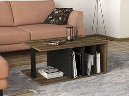 HAMLET konferenční stolek, ořech/černá