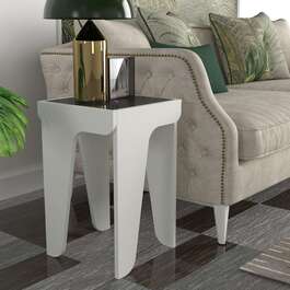 MATEUS příruční stolek, bílá