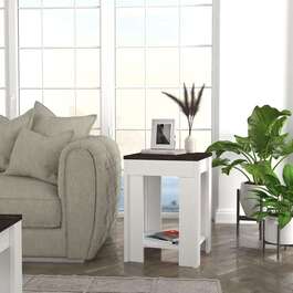 BROTAS příruční stolek, bílá/rehab