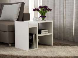 URAMARI příruční stolek, bílá