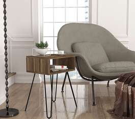 BROOKLIN příruční stolek, ořech