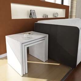 FARNHAM skandinávský příruční stolek, bílá