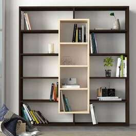 BULDAN designová knihovna, wenge/maple