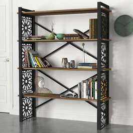 BRAMPTON industriální regál, ořech