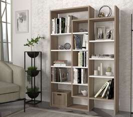 MAMEDA knihovna, bílá/cordoba