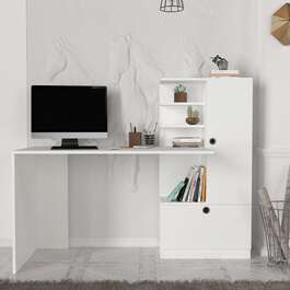 SORISO psací stůl, bílá