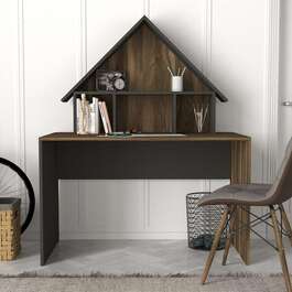 AVELINO vysoký psací stůl, ořech/antracit