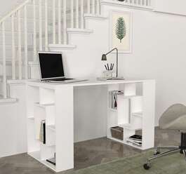 DOBIE skandinávský psací stůl, bílá