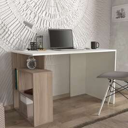NISIA psací stůl, bílá/cordoba