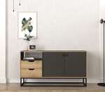 BONITO dvoudvéřová komoda, antracit/sapphire