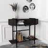 PITANGA luxusní konzolový stolek, rehab/černý mramor