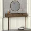 FEIRA konzolový stolek s nástěnným zrcadlem, ořech
