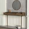 FEIRA konzolový stolek s nástěnným zrcadlem, ořech