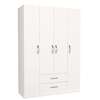 BASTOS šatní skříň, bílá