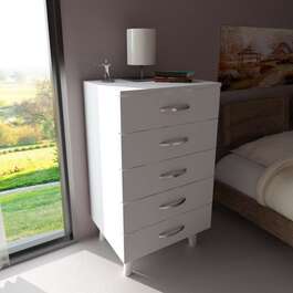 TOTORI úzká komoda, bílá