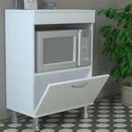 SALTO skříňka na mikrovlnku, bílá