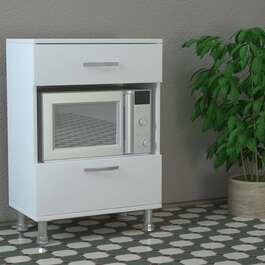 POTENGI skříňka na mikrovlnku, bílá