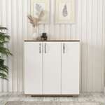 APPIN skříňka na boty, bílá/ořech