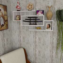 JAGUARE závěsná police, bílá