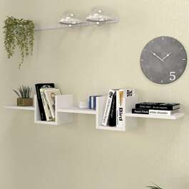 BUZEN závěsná police, bílá