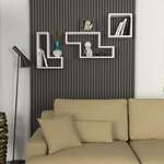 BRANTFORD 3 závěsné police, bílá