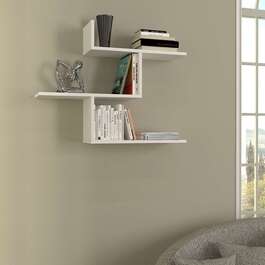 OMUTA závěsná police, bílá