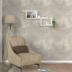 ALBURY nástěnná police, bílá