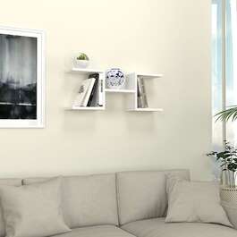 TAQUARI nástěnná police, bílá