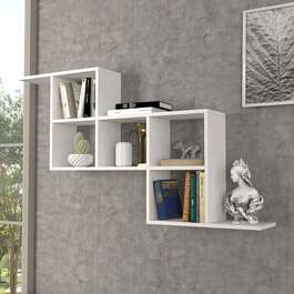 GIMLI nástěnná police, bílá