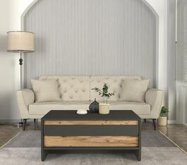 GIMA konferenční stolek, antracit/botovice Atlantik