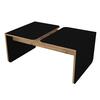 ZUGI luxusní konferenční stolek, černá/borovice Atlantik