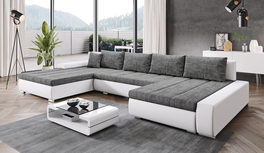 Rozkládací rohová sedačka SAPENZIE M120/BE01 levá