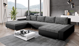 Rozkládací rohová sedačka SAPENZIE M1100/BE01 levá