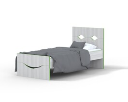 BRADOP Dětská postel s úsměvem CASPER C108 krémová 90×200