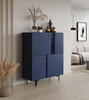 Komoda 4D KARLINO (CS-01),barva tmavě modrá