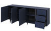 Komoda 3D3S KARLINO (CS-03),barva tmavě modrá