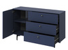 Komoda 1D3S KARLINO (CS-04),barva tmavě modrá