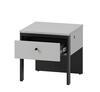Noční stolek 1S s LED SAVONA barva šedá/černá