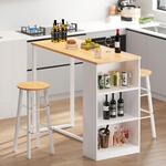 Barový set 1+2 CARBA bílá/sonoma