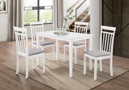 Jídelní sestava TYAHA bílá/šedá