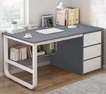 MELANGE psací stůl s policí bílá/antracit